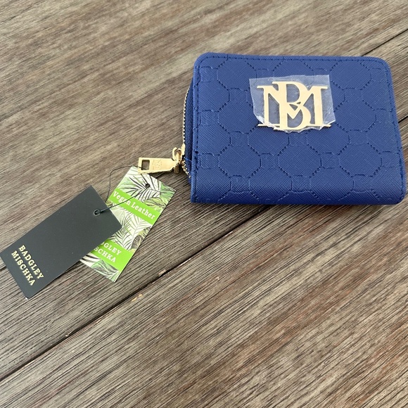 Badgley Mischka Electric Blue and Black  Purse/ Wallet  2x $40 - Picture 2 of 10